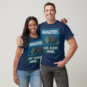 T-shirt Manate Animale Aquatique Manatee
