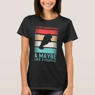 T-shirt Manatee Spirit Animal J'Aime Manatees Peut-Être 3 