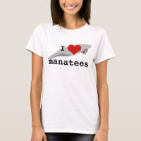 T - Shirt Manatis des Herzens I - Licht