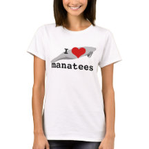 T - Shirt Manatis des Herzens I - Licht