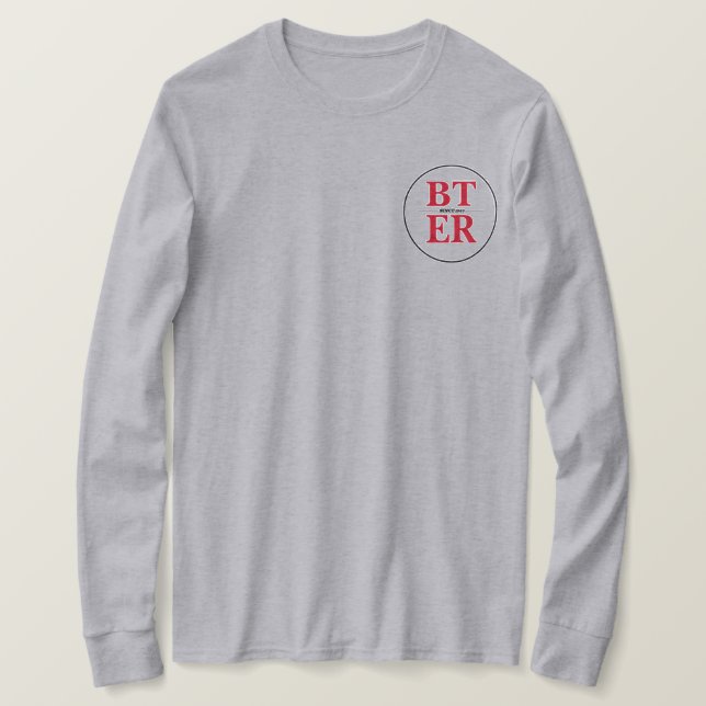 T-shirt Manche longue - impression noire (Design devant)