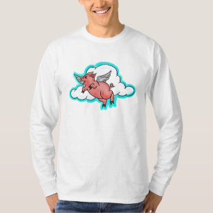 T-shirt Manches longues pour les cochons volants