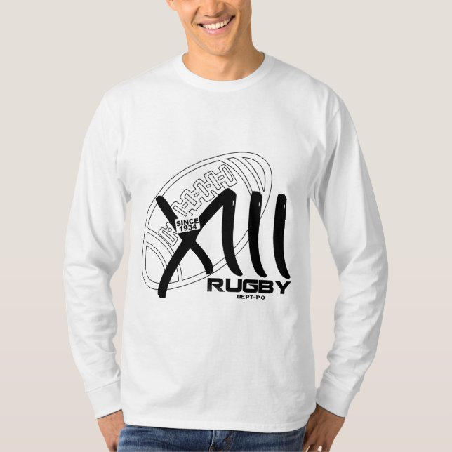 T-shirt manches longues Rugby a XIII (Devant)