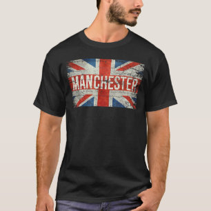 T-shirt Manchester Angleterre Royaume-Uni Drapeau Bristien