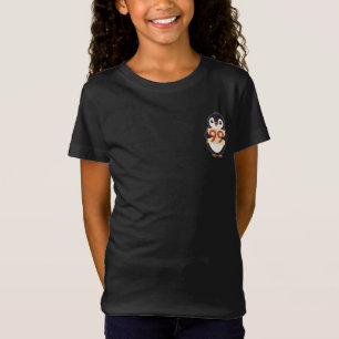 T-Shirt Manchot de dessin animé tenant le numéro 99
