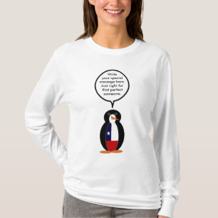 T-shirt Manchot parlant chilien personnalisé