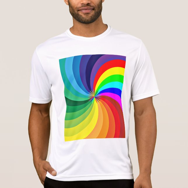 T-shirt Mandala-46556 couleur arc-en-ciel (Devant)