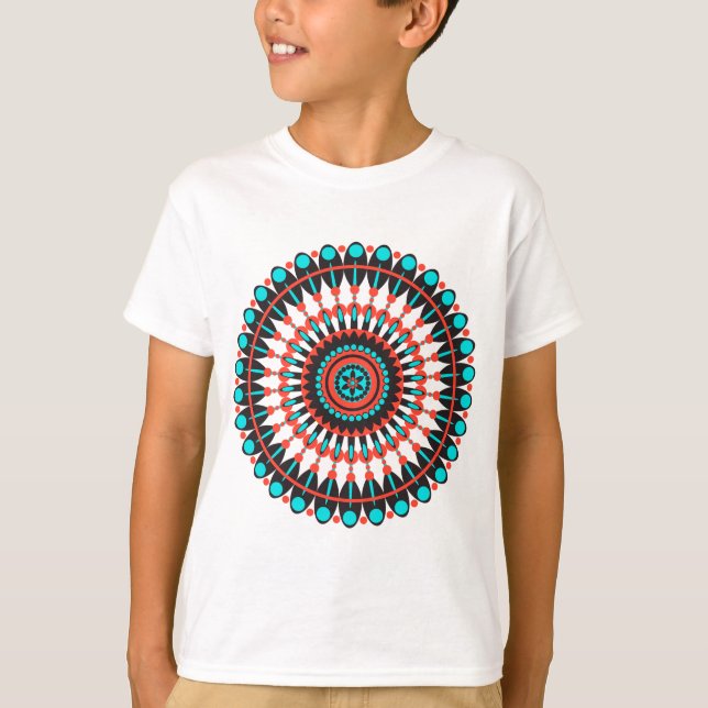 T-shirt Mandala amérindienne (Devant)