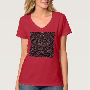 T-shirt Mandala au charbon de bois
