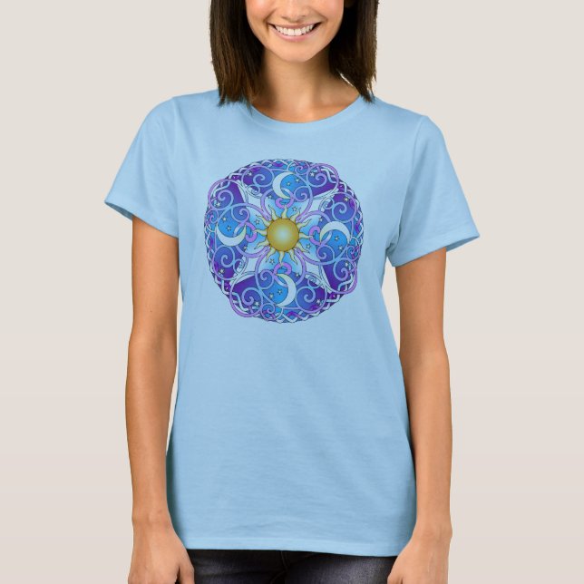 T-shirt Mandala céleste (Devant)