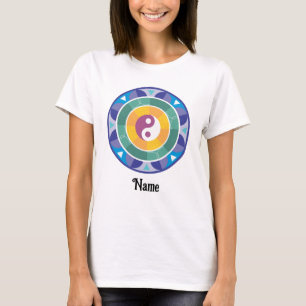 T-shirt Mandala couleur arc-en-ciel chinois Customisé