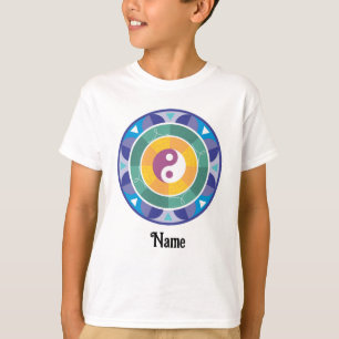 T-shirt Mandala couleur arc-en-ciel chinois Customisé