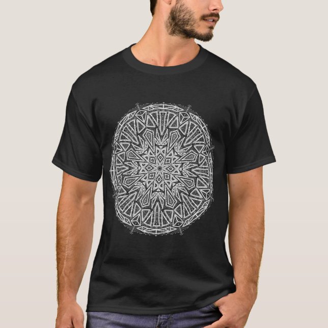 T-shirt Mandala cristallin (Devant)