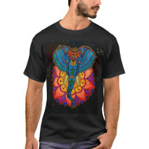 Mandala d'éléphant avec un lotus mystique