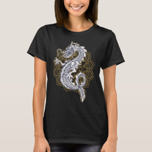 T-shirt Mandala du dragon chinois