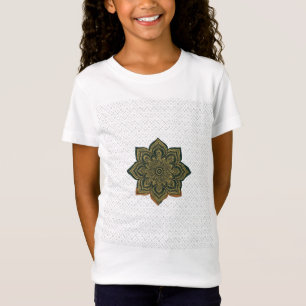 T-Shirt Mandala Flower Art. Vert or Zen Décor
