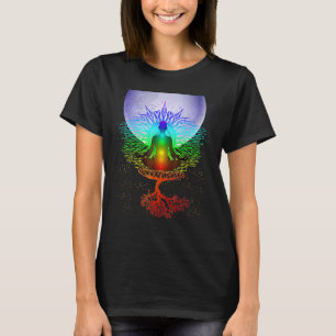 T-shirt Mandala Moon Chakra Tree Life