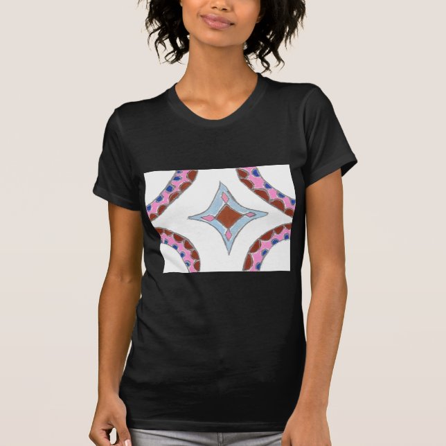 T-shirt Mandala Oil Peinture Art Imprimer (Devant)