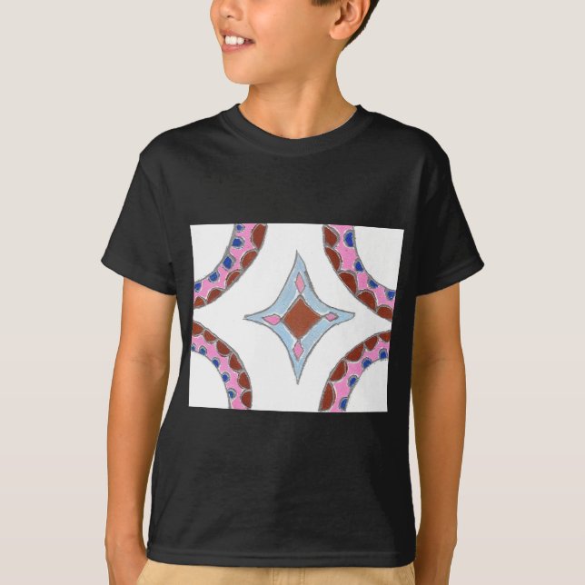 T-shirt Mandala Oil Peinture Art Imprimer (Devant)