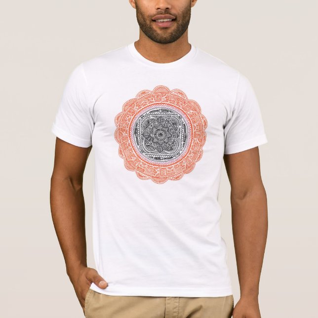 T-shirt Mandala solaire (Devant)