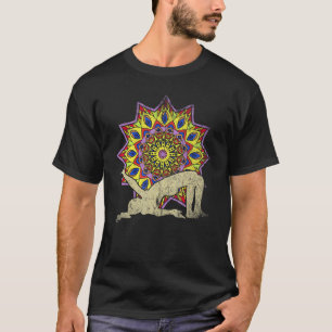 T-shirt Mandala Yogi Méditation Spirituelle Bouddhisme Col