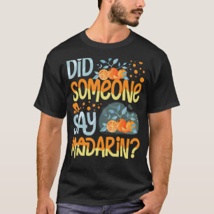 T-shirt Mandarin Orange Arbre Fruit Plante Jus Canne Frais