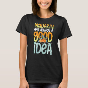 T-shirt Mandarin Orange Arbre Fruit Plante Jus Canne Frais