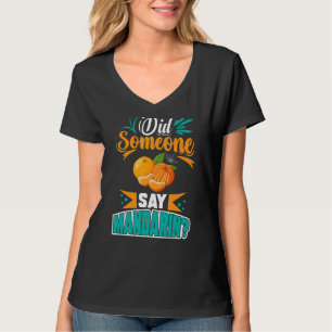 T-shirt Mandarin Orange Arbre Fruit Plante Jus Canne Frais