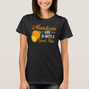 T-shirt Mandarin Orange Arbre Fruit Plante Jus Canne Frais