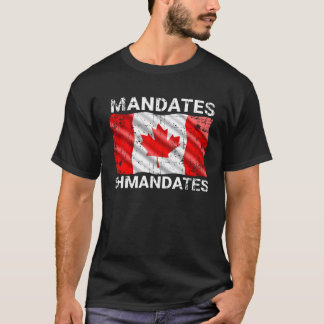 T-shirt Mandats Shmandats Drapeau canadien Revêtu