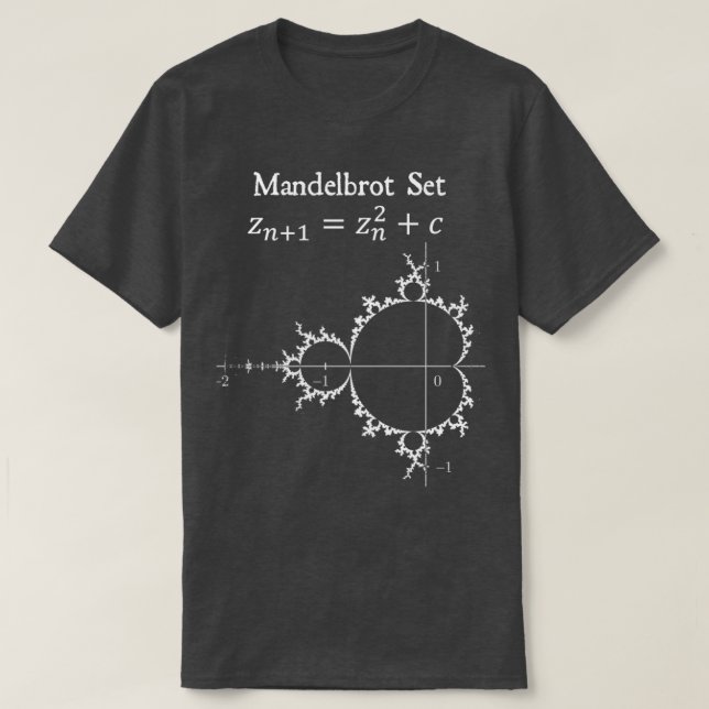 T-shirt Mandelbrot Définir Fractal Chaos Théorie Math Phys (Design devant)