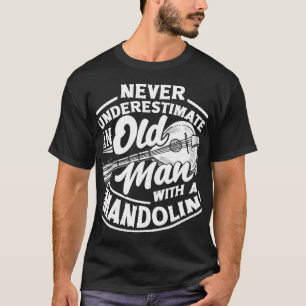 T-shirt Mandolin Lover Mandolinist Vieux Lecteur Mandolin