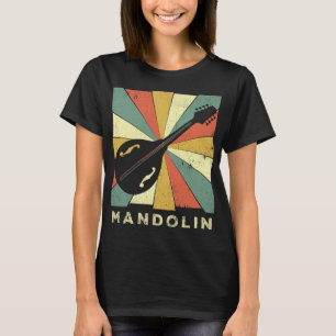 T-shirt Mandolin Lover Vintage Lecteur Mandolin Musique Re