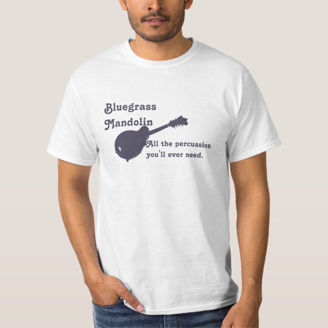 T-shirt Mandoline de Bluegrass - toute la percussion que (Devant)