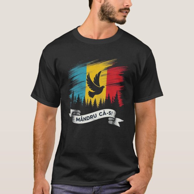 T-shirt Mandru ca-s roman (Devant)