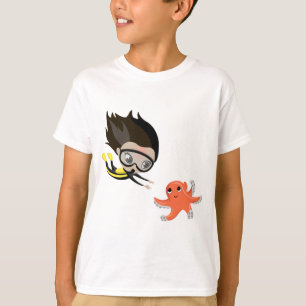 T-shirt Mandy et bulles le poulpe
