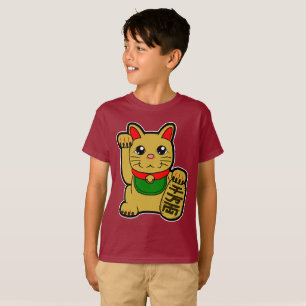 T-shirt Maneki Neko : Chat Gold Lucky