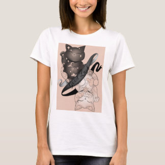 T-shirt Maneki Neko Chats Bonne chance