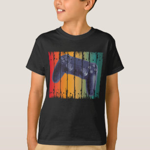 T-SHIRT MANETTE DE CONSOLE DE JEUX VIDÉO RÉTRO VINTAGE JOU