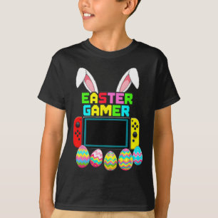 T-shirt Manette de jeu Bunny drôle pour garçons joueurs de