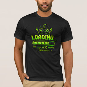 T-shirt Manette de jeu en pixel art néon