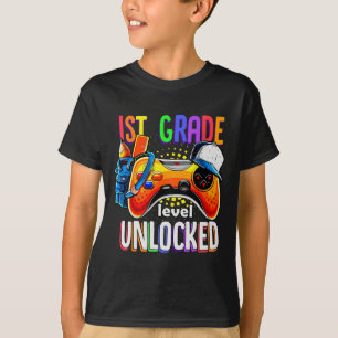T-shirt Manette de jeu Gamer Ck To School niveau 1re premi