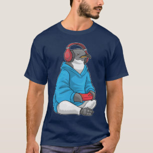 T-shirt Manette de jeu Pingouin