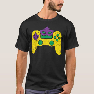 T-shirt Manette de jeu vidéo joueur ESports Mardi Gras gar