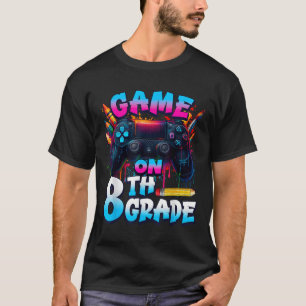 T-shirt Manette Game On 8e année premier jour d'école B