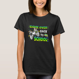 T-shirt Manette Game Over Retour à l'école Gaming  Garçons
