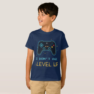 T-shirt Manette Néon Joueur Je Ne Vieillis Pas Je Monte De