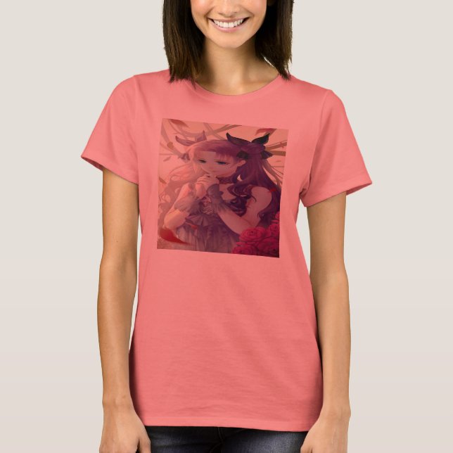 T-shirt manga coupé (Devant)