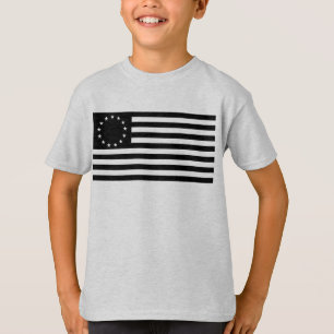 T-shirt Manga, drapeau de Betsy Ross ou drapeau américain 