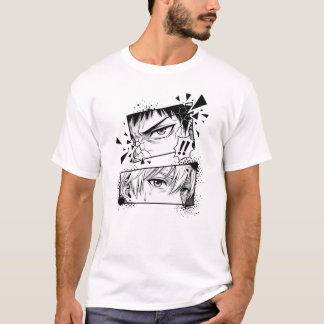 T-Shirt Manga Eyes – Expression Anime Intense Pane